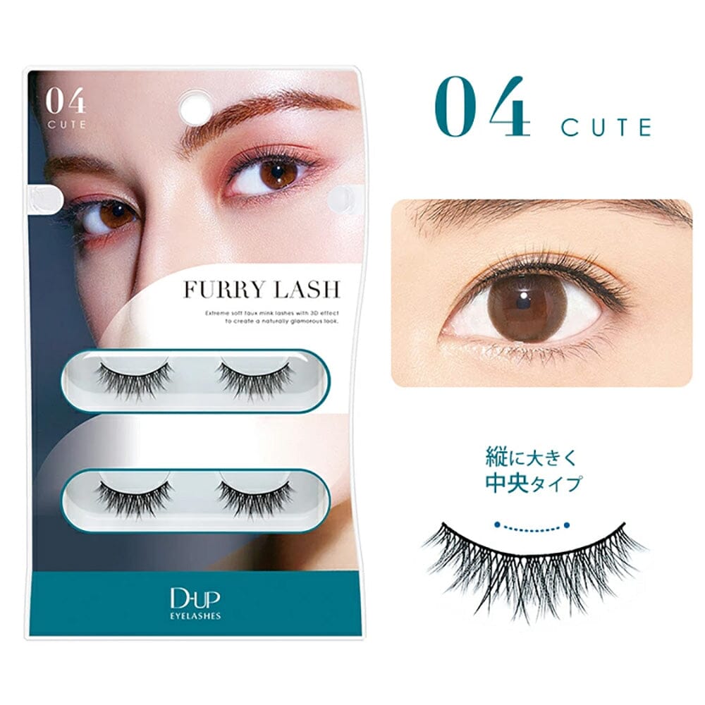 D-UP Japan Furry Lash Natural Volume False Eyelashes 04