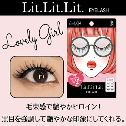 BN Lit.Lit.Lit. 3D False Eyelashes 05 Lovely Girl