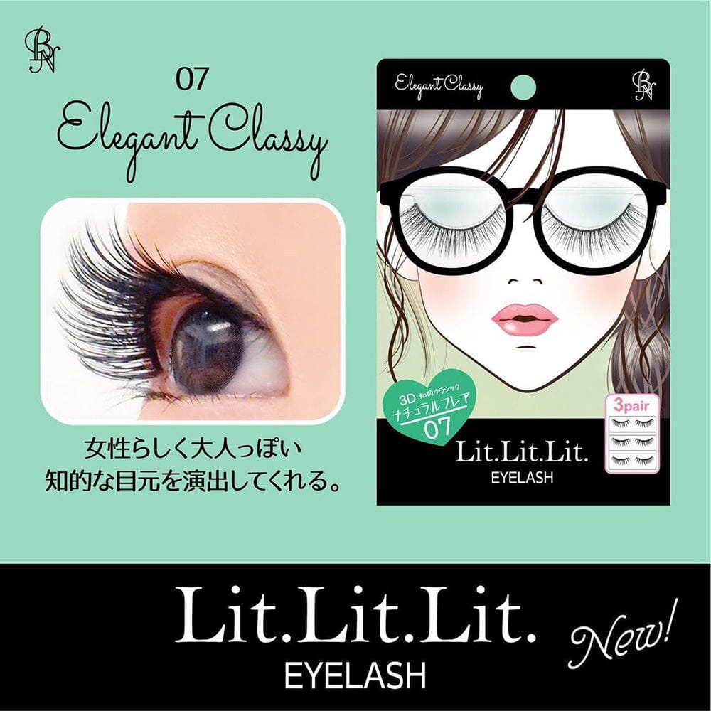 BN Lit.Lit.Lit. 3D False Eyelashes 07 Elegant Classy