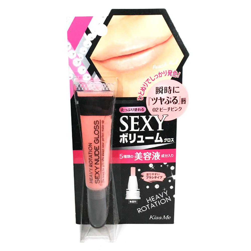 Isehan Heavy Rotation Sexy Nude Lip Gloss 02 Peach Pink