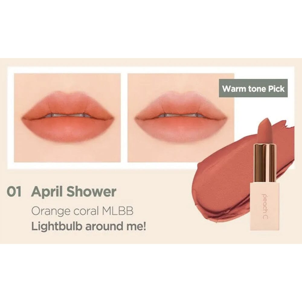 Peach C Four Season MLBB Lipstick 01 April Shower