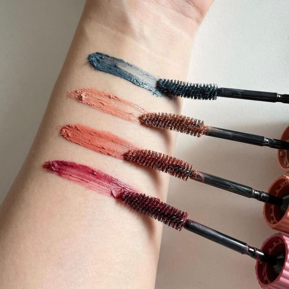 Kose Fasio Dry Flower Collection Permanent Curl Mascara Hybrid Long Waterproof 103 Milky Orange
