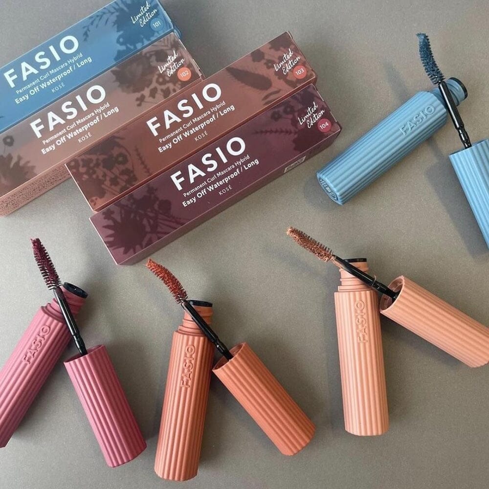Kose Fasio Dry Flower Collection Permanent Curl Mascara Hybrid Long Waterproof 102 Beige Pink