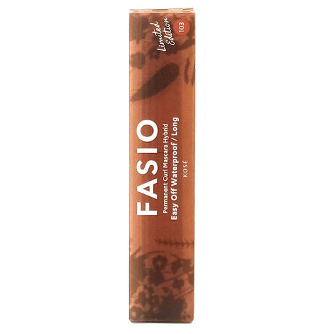 Kose Fasio Dry Flower Collection Permanent Curl Mascara Hybrid Long Waterproof 103 Milky Orange