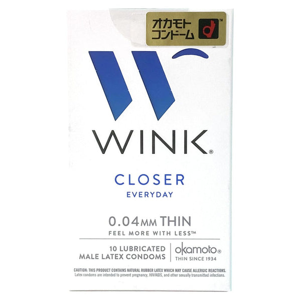 Okamoto Wink Closer Everyday Sheer 0.04mm Thin Latex Condoms 10pcs