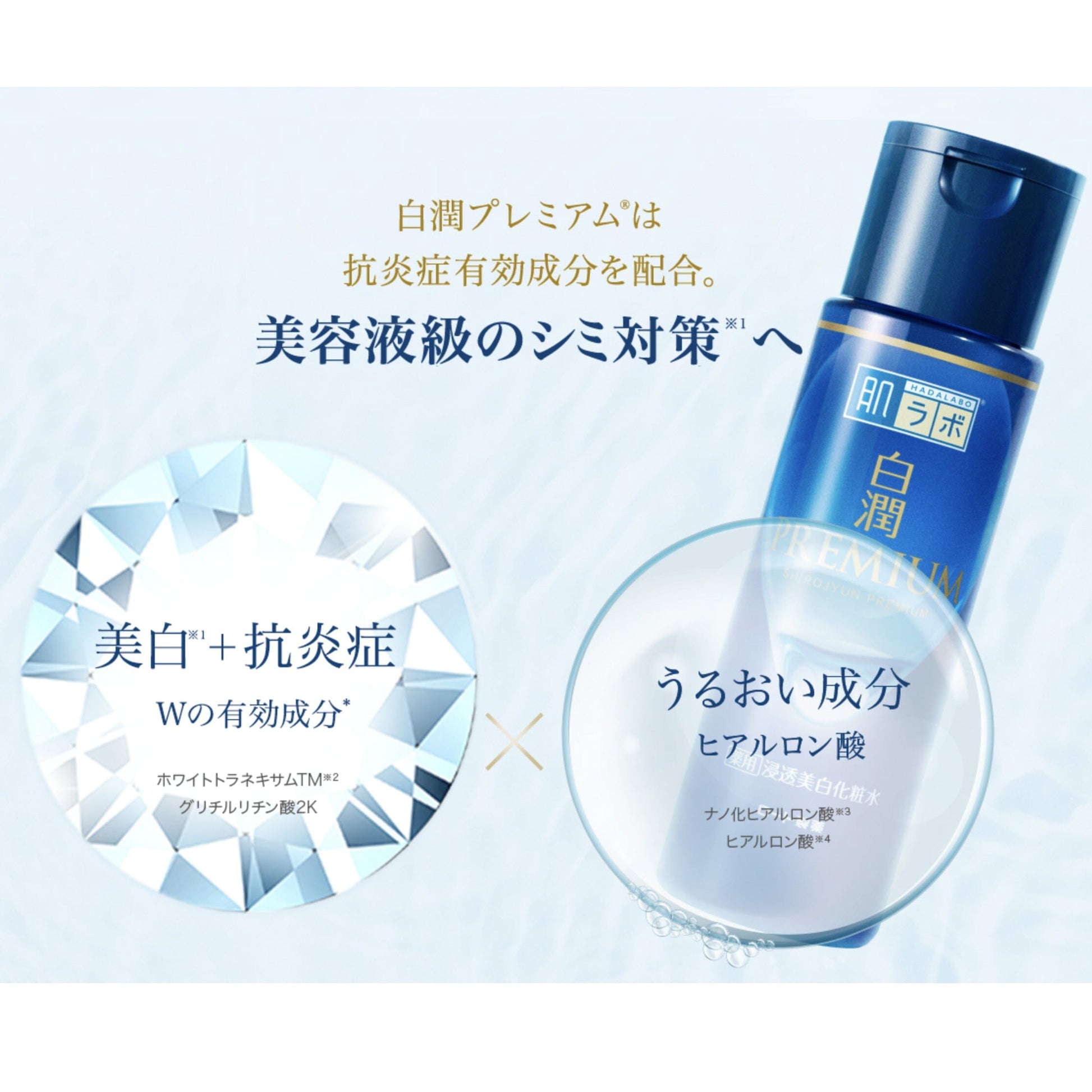 Rohto Hadalabo Shirojyun Premium Whitening Facial Lotion