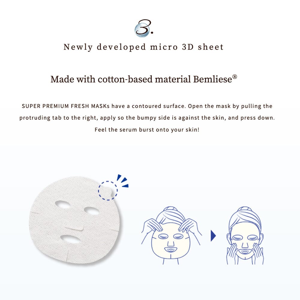 Kose Clear Turn Super Premium Fresh Mask Super Moist Skin 3pcs
