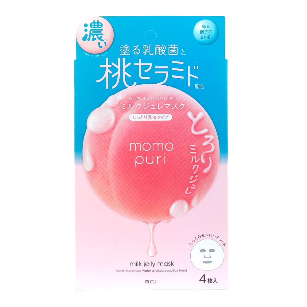 BCL MOMO PURI Moisturizing Milk Jelly Mask 4pcs