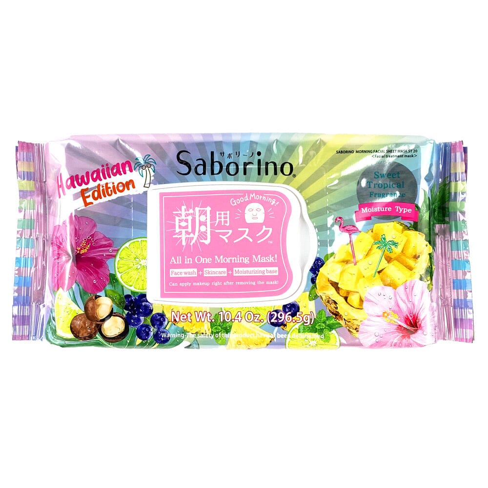 BCL Saborino Morning Care 3-in-1 Moisturizing Facial Mask (Hawaiian Edition) 28pcs