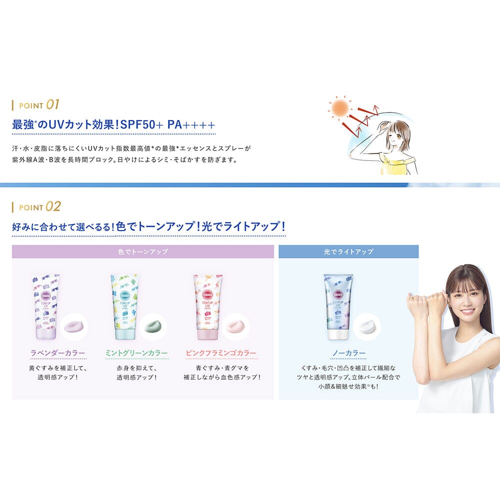 Kose Suncut Tone Up UV Pink Flamingo Essence Sunblock SPF 50+ PA++++
