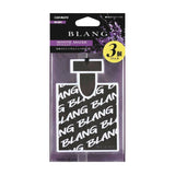 Carmate BLANG H1301 Hanging Monogram Car Air Freshner White Musk 3pcs