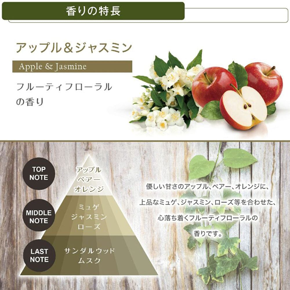 Carmate LUNO L821 Botanical Car Air Freshener Apple & Jasmine